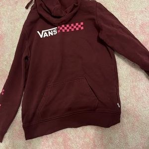 Maroon vans sweatshirt